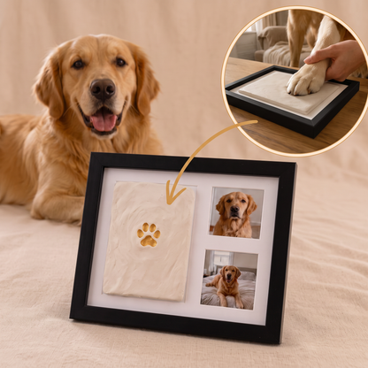 Pawment™ – Kit de Huella de Arcilla con Marco y 2 Fotos